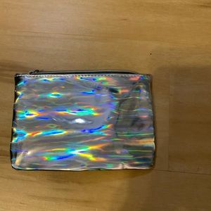 Metallic cosmetic bag
